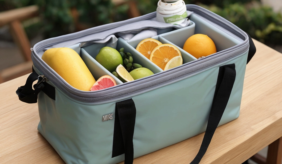 Xecvkr Three-Layer Insulated Portable Cooler Box